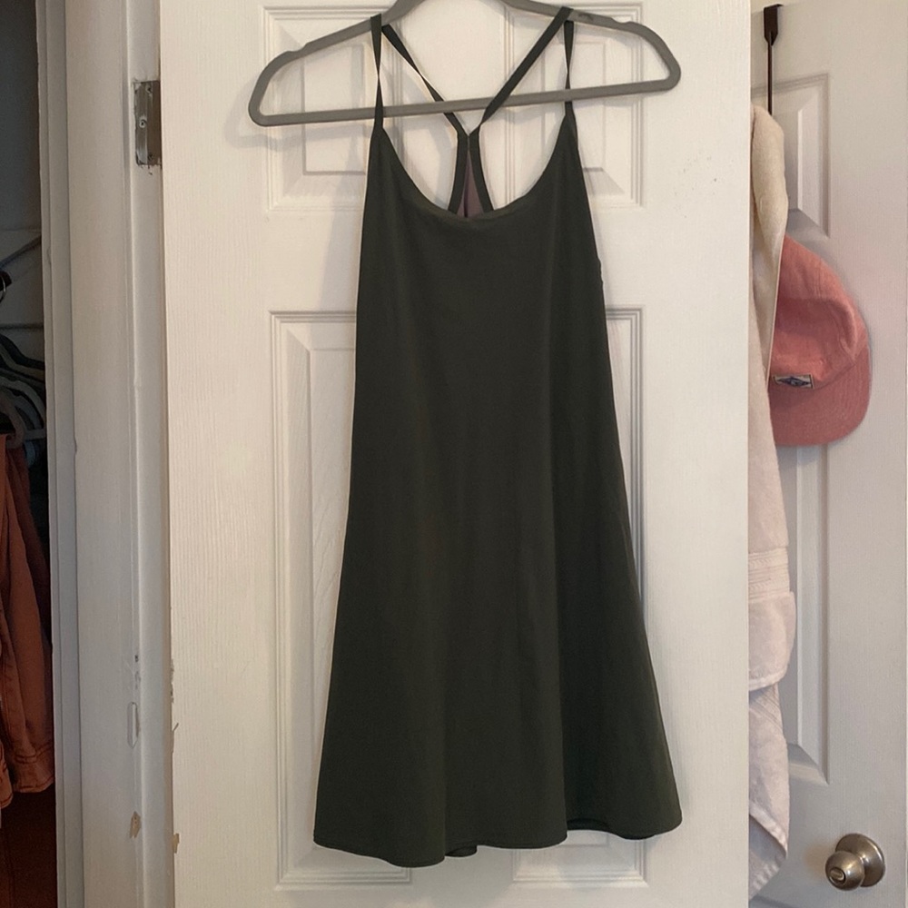 Outdoor Voices Forest green exercise dress